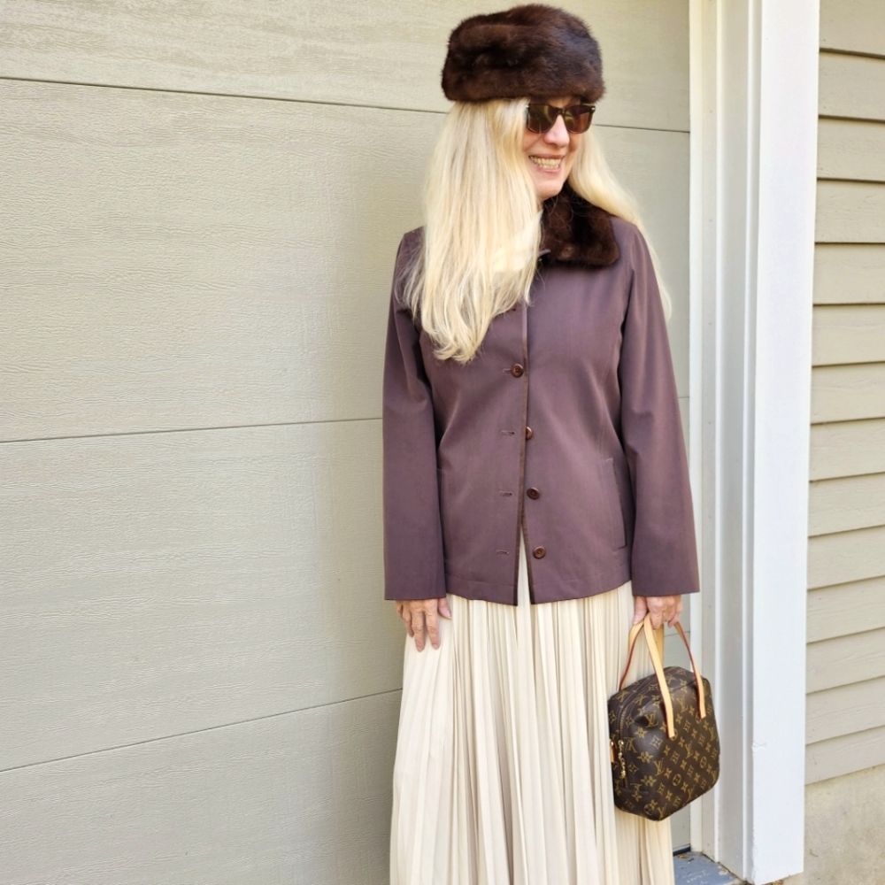 Vintage Ex Cond Mousieur X Mink Hat & Doncaster Mink Collar Jacket, 6, $180 - Picture 7 of 13
